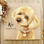 20cmペットの似顔絵　　わんこの似顔絵　うちの子グッズ　チョークアート　Magic Chalkart マジックチョークアート