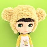 【ブライス】クマさん帽（マスタード）