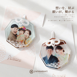 ゆいまもり｜想いを結ぶフォトチャーム＊結婚祝い・還暦・記念日ギフトに　[PCKM]