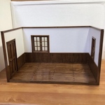 yukkotti様専用　my room コの字型ドールハウス  ミニチュア家具 1/12サイズ               