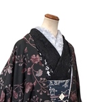 ファー半衿　グレー