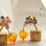 NEW!!鬼灯のヘアクリップ「桃」
