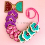 花クッキーのひも通し／おままごととしても大活躍♡オーダー制作