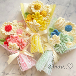 10月特別価格ʕ•ᴥ•ʔ  1890円→1690円　受注販生産　花束　ブーケ　枯れないお花　枯れない花　プレゼント　誕生日　お祝い　毛糸の花束　毛糸　花　かぎ編み　編み物