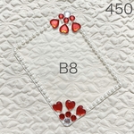 硬質ケースデコ　赤　白　B8