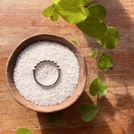 14号【✖︎サイズ調整不可】《silver925》sunrise × crescent moon ❁ half ring