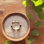 10〜12号【○サイズ調整可】《silver925》flower × dot ⚪︎ring ❁ 
