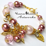 ‡**色づく季節**‡ローズクォーツ‡**天然石ブレスレット2461