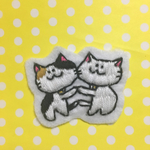 猫とねこのワッペン