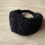 ファーヘアバンド（プードルファーのブラック）