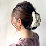 【冬の必須アイテム】ファークリップ ファー パール 秋冬 ふわふわ ヘアクリップ ヘアクリップ バンスクリップ クリスマス プチギフト プレゼント