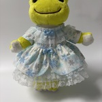 R239:かえるのピクルスビーンドールサイズクリスマスドレス