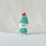 クリスマスツリーの編みぐるみストラップ