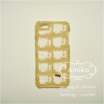 【yumimegu様オーダー】iphoneカバーcotton 「コーヒー」 