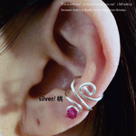 再販2❇︎桃スワロ＊大人気＊イヤーカフ silver　片耳　シンプル　*4seasons