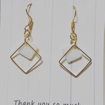 再再販♪送料無料*シンプルなゴールドフレームピアス♡
