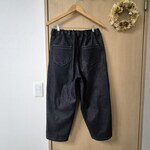 コクーンパンツ　12オンス　裏起毛デニム　濃紺