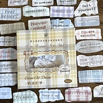 various words 色々なコトバ(奶油旧梦）海外シール・コラージュ素材・50枚入【m】