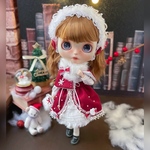 ブライスアウトフィット 7点◇ホワイトクリスマスセット Blythe オビツ22