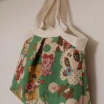 2点セット★レトロアニマル柄ミニグラニー＆ポーチセット