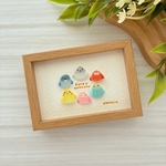 とりさんずmini🐤シーグラスアート