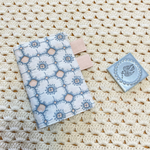 ほぼ日手帳カバー オリジナルサイズ ミナペルホネンanemone ライトブルー ファブリック使用 