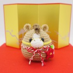 干支午だるまのあみぐるみ