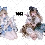 original sticker « no.7443 »     //     人物ステッカー オリジナルステッカー オリジナル人物ステッカー ステッカー cotton melody ミニステッカー