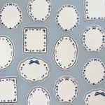 フレークシール136 ブルーフラワーフレーム