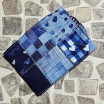 HandMadeマナーベルト　BLUEパッチワーク（生地は入荷待ちです）　SSサイズ～Mサイズ（Ｌサイズはオプションからお選びください）