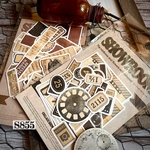 送料無料【S855コラージュ素材】海外シール　ジャンクジャーナル　ヴィンテージ  日記　おすそ分け　