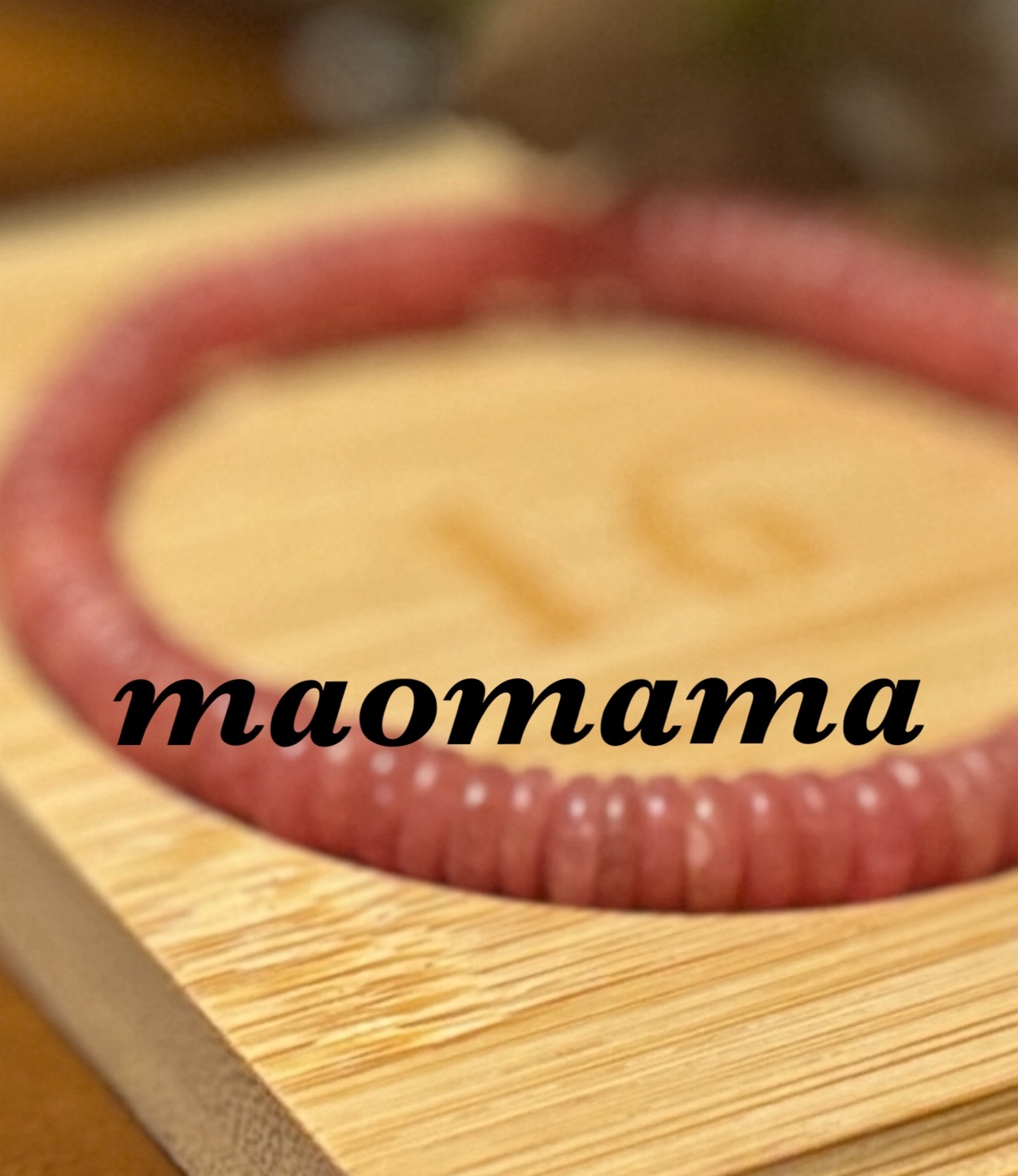 ②高品質インカローズ！白い部分が少ない高品質なお品♡そしてレアなボタン型！魅力を引き出す天然石★一つは欲しい♡残り一個
