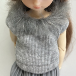 ファー付きトップス☆22センチドールの洋服1/6ドール服リアルクローズ