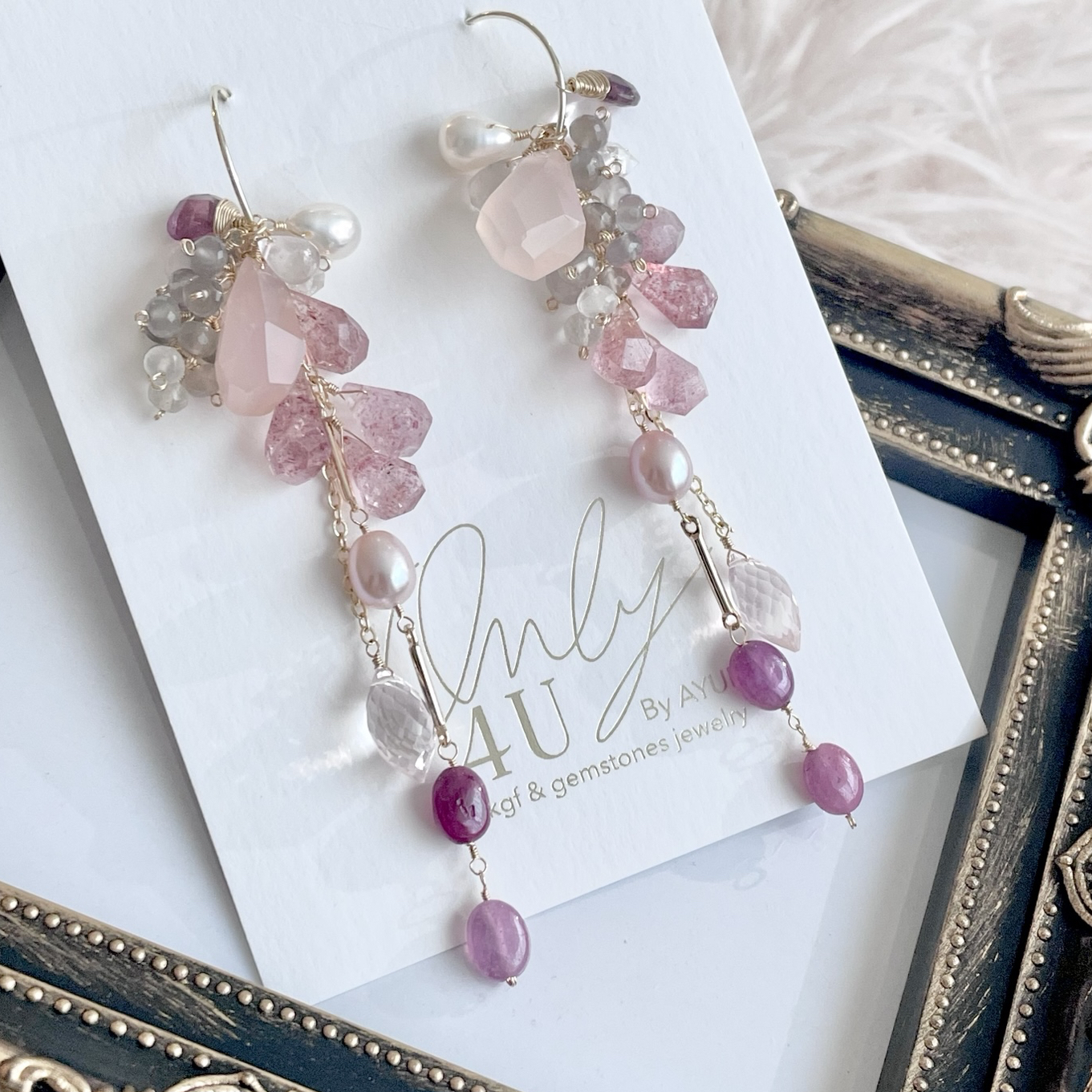 14kgf 自由自在Pink No1　ロングピアス　ショートピアス　ゴールド　プレゼント　高品質　結婚式　シンプル　ピアス　アレルギー対応　ピンク　着せ替え　推し活