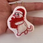 Noël Chat（ノエル・シャ）☆2way 刺繍ブローチ