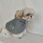《犬服》　オールドデニムのポンチョ