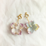 お花のイヤリング❁みずいろ❁