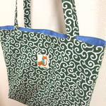 柴犬&唐草模様 ちょっとそこまでトートバック 送料無料