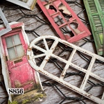 送料無料【S856コラージュ素材】海外シール　ジャンクジャーナル　扉　ヴィンテージ  日記　おすそ分け　