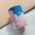 "A"空　晴天　背景素材　マステ　マスキングテープ　コラージュ素材　シール　装飾