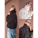 2色有❤️長さ選べる❤️超軽量＆超あったか❤️もこもこ優秀アウター❤️中綿入り❤️襟は2way❤️BLACK＆IVORY