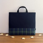 【u6様オーダー品】タータンチェックのレッスンバッグ