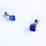 ボディピアス◻︎極小フルキューブ　バミューダブルー