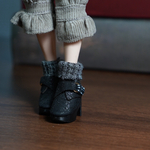 【1/6ドールサイズ】【ヒール】monk strap shoes （ブラック）