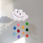 雲オーナメント☆虹色ドロップ