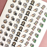 『ハシビロコウ手帳シール単品🐦』