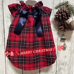 犬服 Xmasワンピースリボン付き