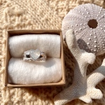 13〜15号【◯サイズ調整可】《silver925》tsubu tsubu ✴︎ ring / rainbow moon stone❁ 