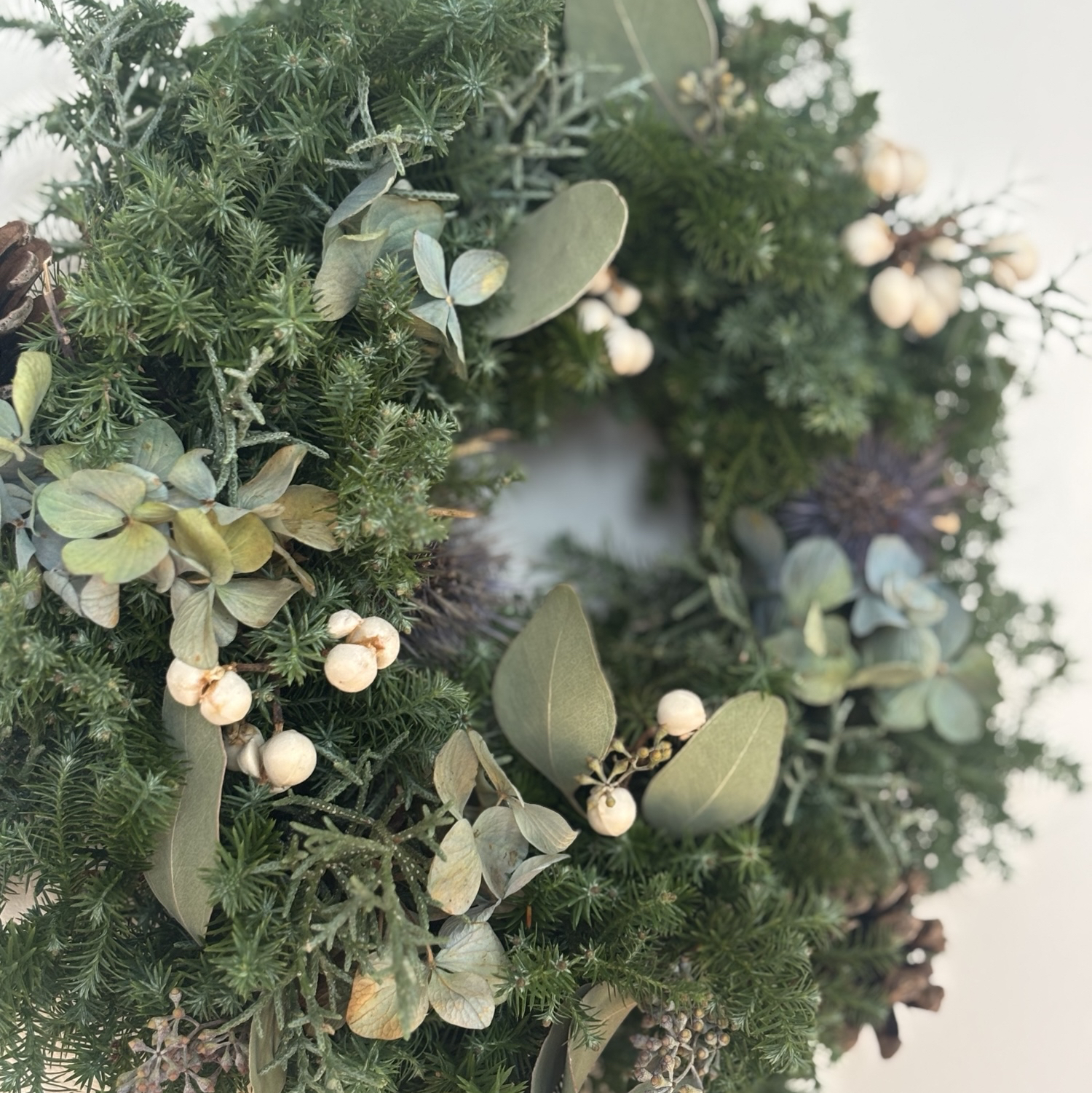 森の香り⁂フレッシュ クリスマスボールリース - flower work | minne