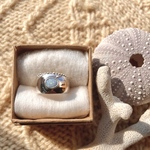 13〜15号【◯サイズ調整可】【wide】《silver925》tsubu tsubu ✴︎ wide ring / opal ❁ 